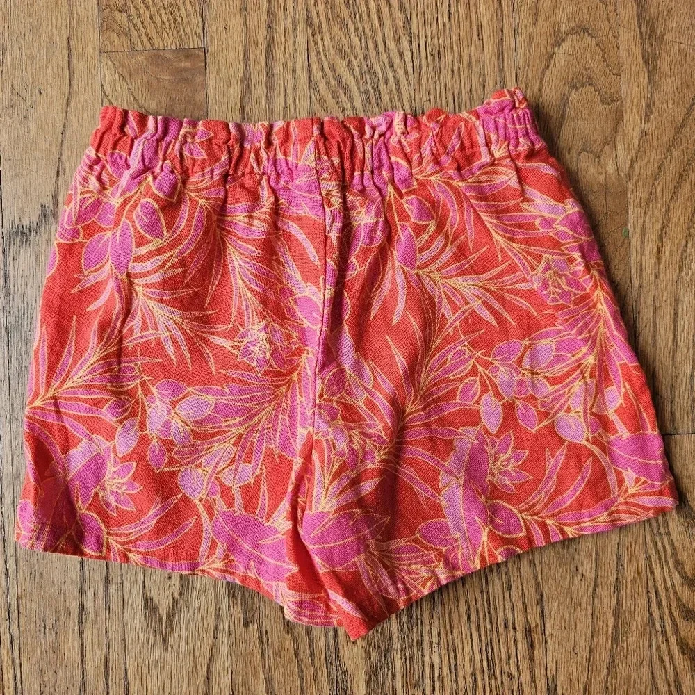Old Navy linen vacation tie-front top and pants set toddler girls size 4T